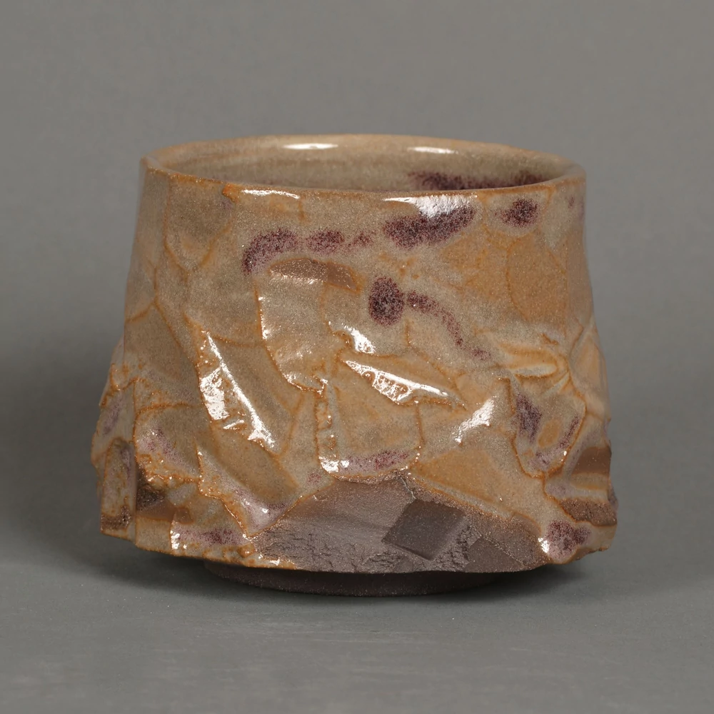 Chawan Szumire kurinuki teáscsésze, díszdobozban is