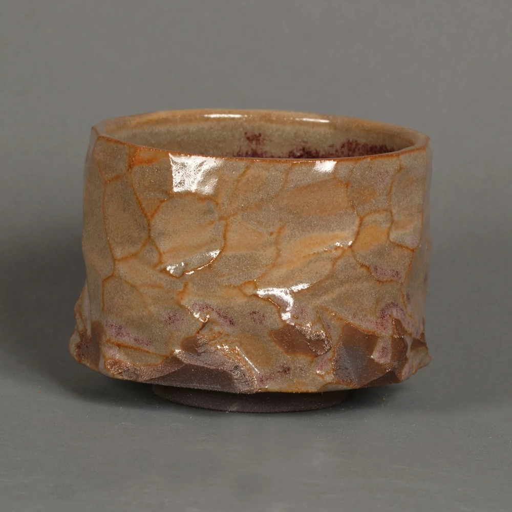 Chawan Shikon kurinuki teáscsésze, díszdobozban is