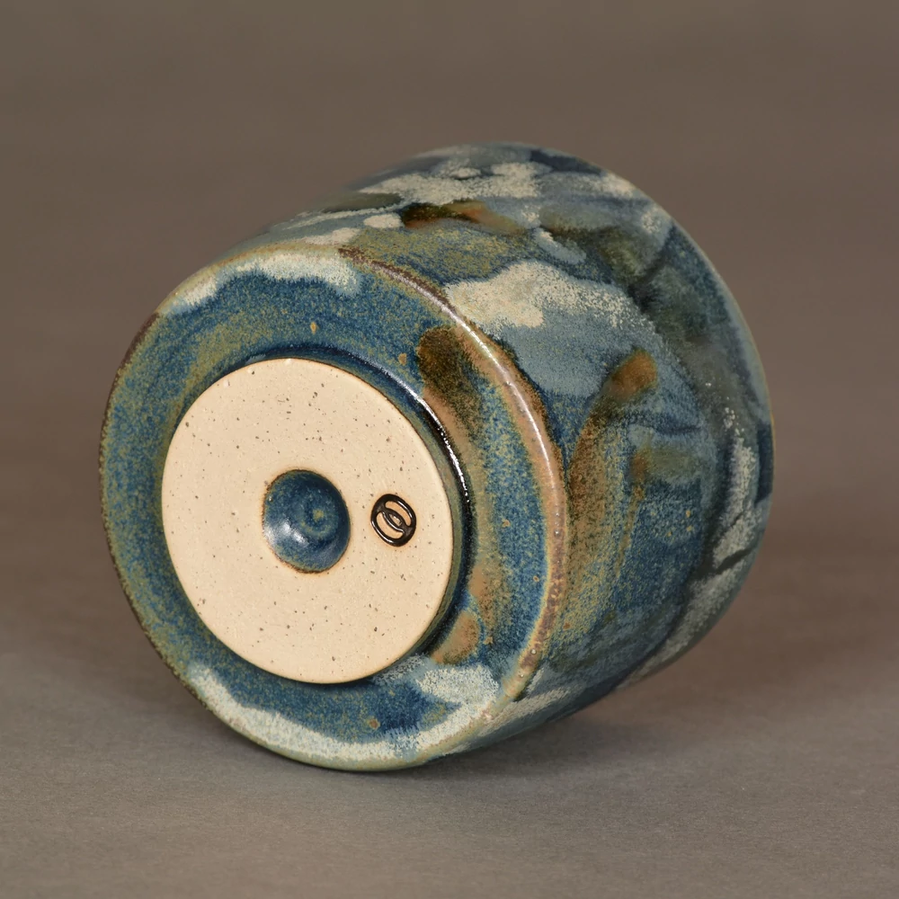 Kép 3/4 - Chawan Aoame japán teáscsésze alulról