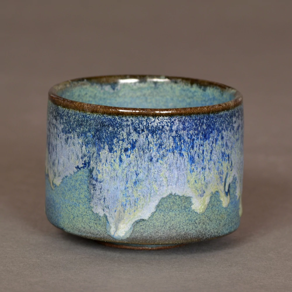 Kép 1/4 - Chawan Ruri-kai  teáscsésze, díszdobozban is