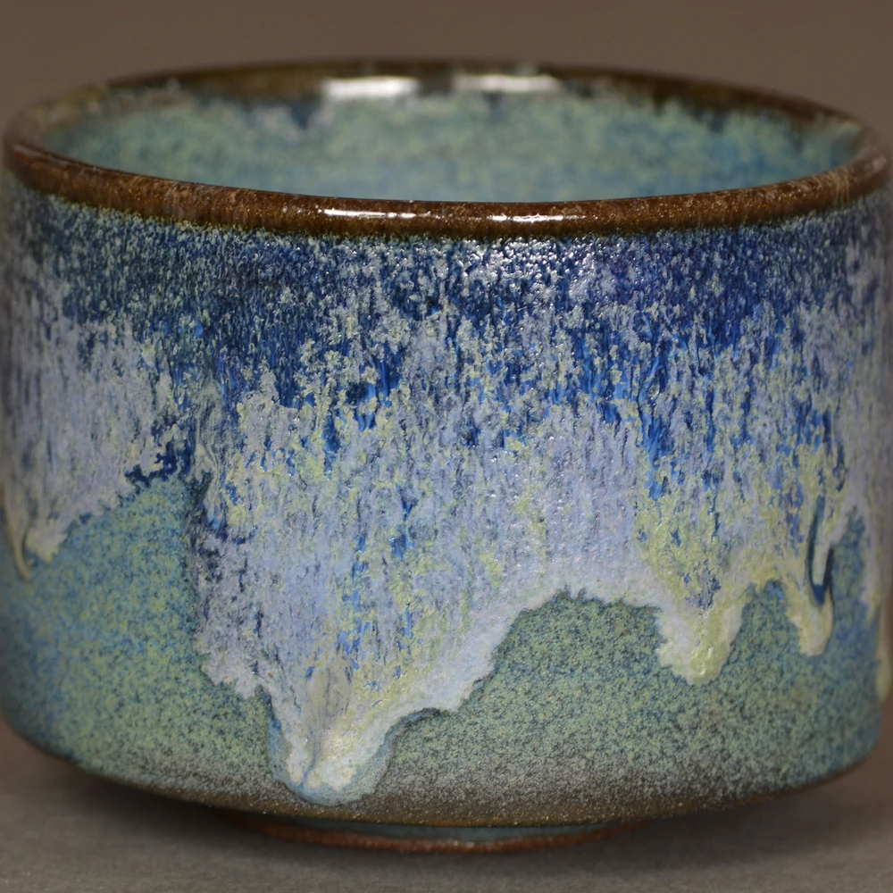Kép 2/4 - Chawan Ruri-kai japán teáscsésze 