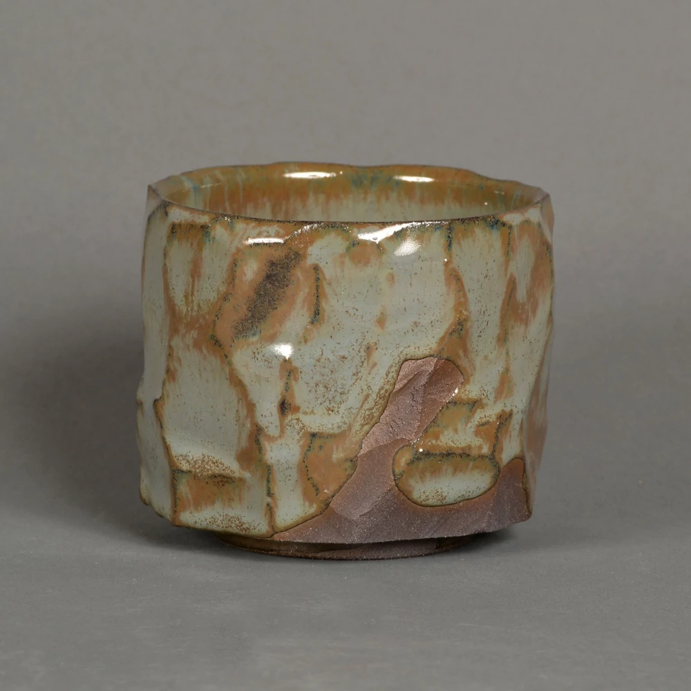 Kép 1/4 - Chawan Kaku-yu kurinuki teáscsésze, díszdobozban is