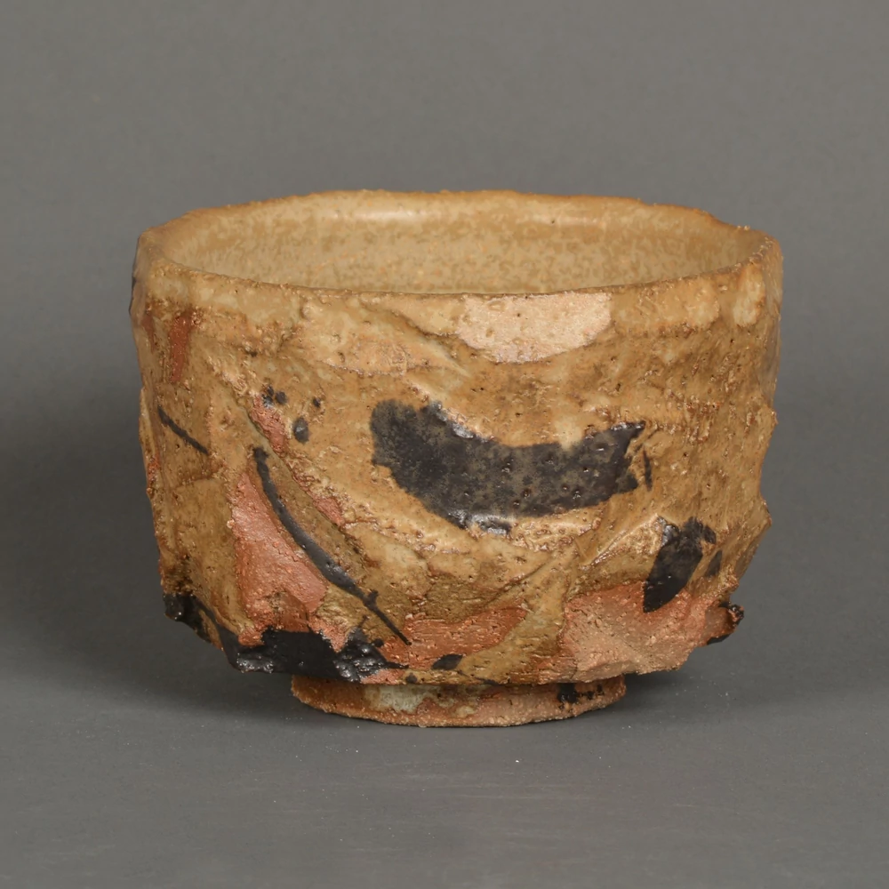 Kép 1/4 - Chawan Kagemori kurinuki technikával készült teáscsésze