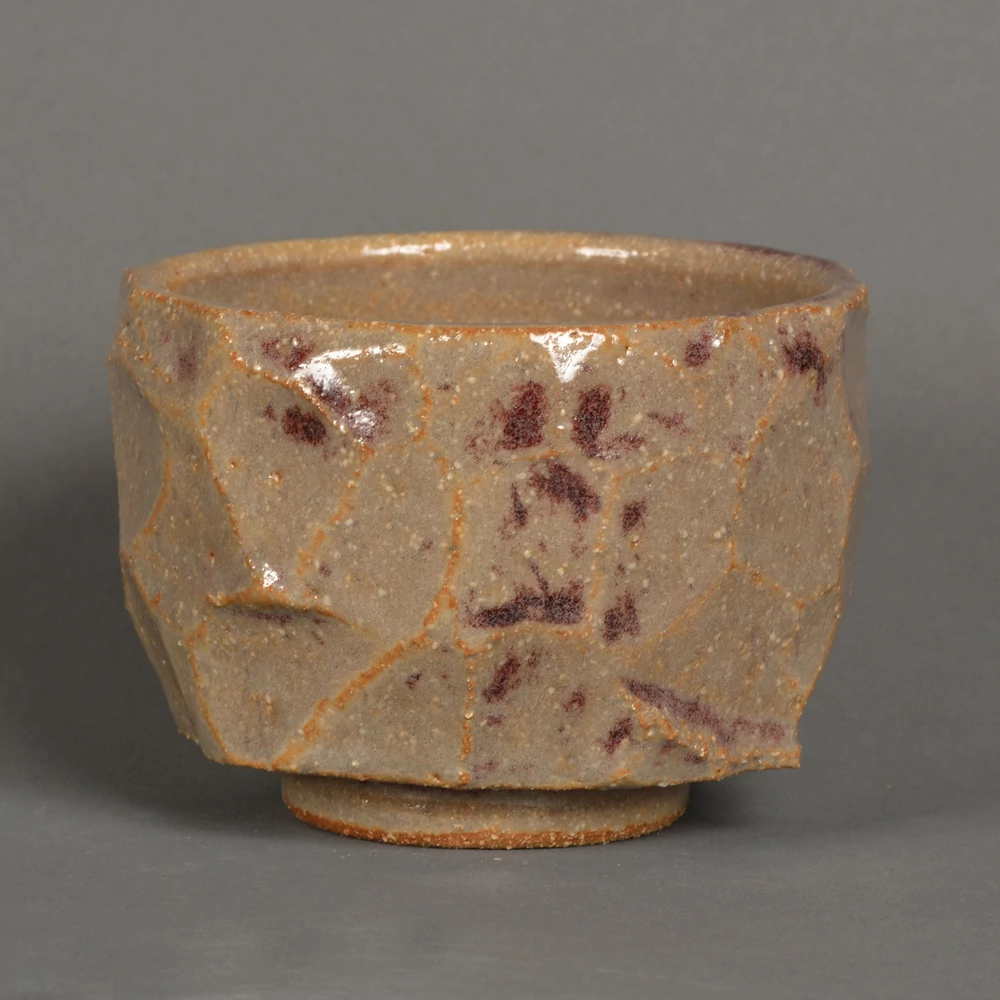 Kép 1/4 - Chawan Kohaku kurinuki technikával készült teáscsésze