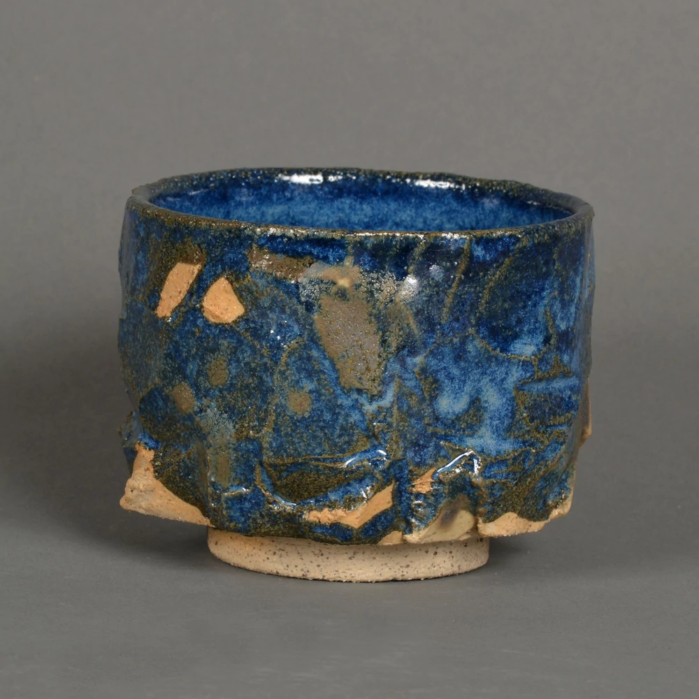 Kép 1/4 - Chawan Kurotsuki kurinuki teáscsésze, díszdobozban is
