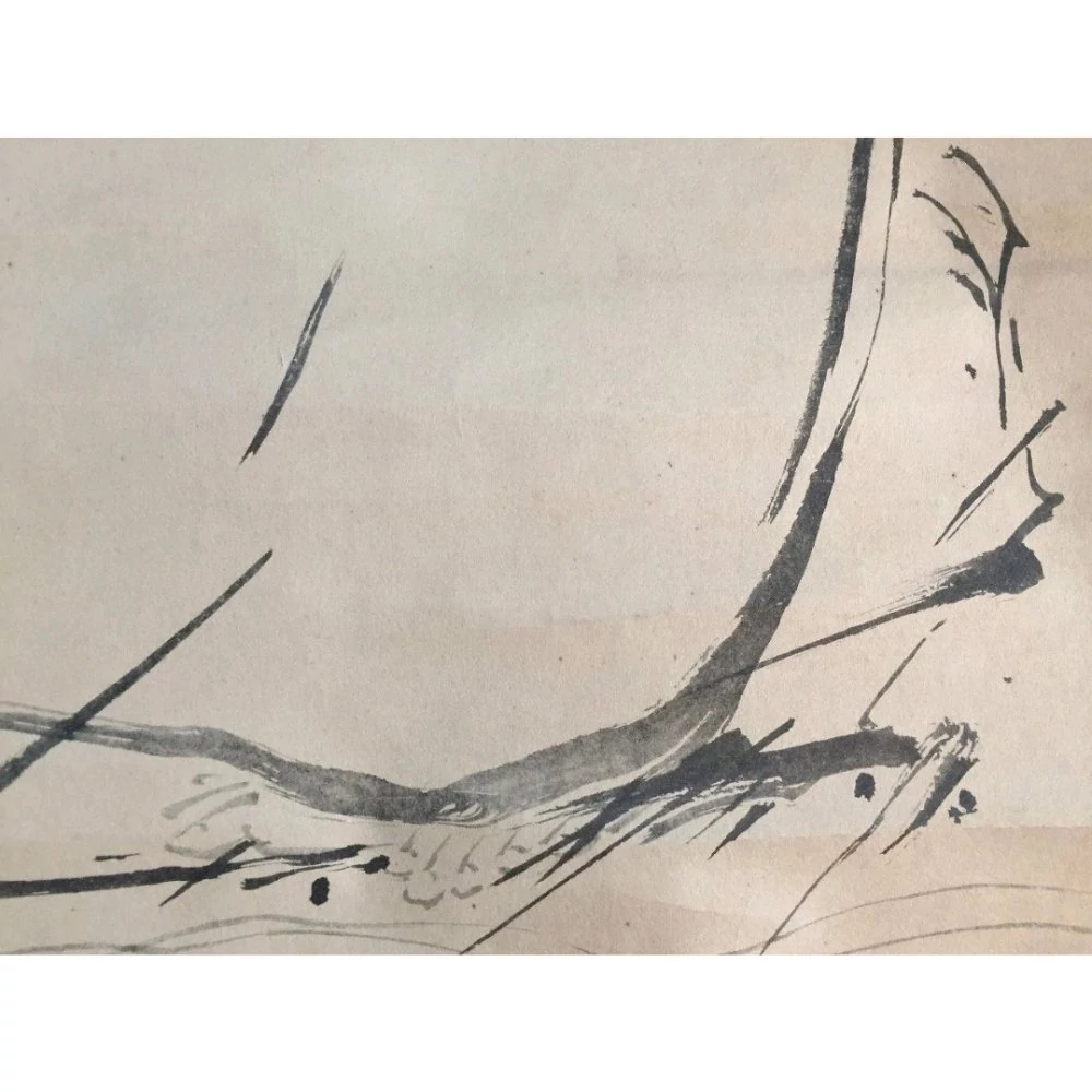 Kép 5/10 - Zen szerzetes – antik japán műalkotás 3. részlet