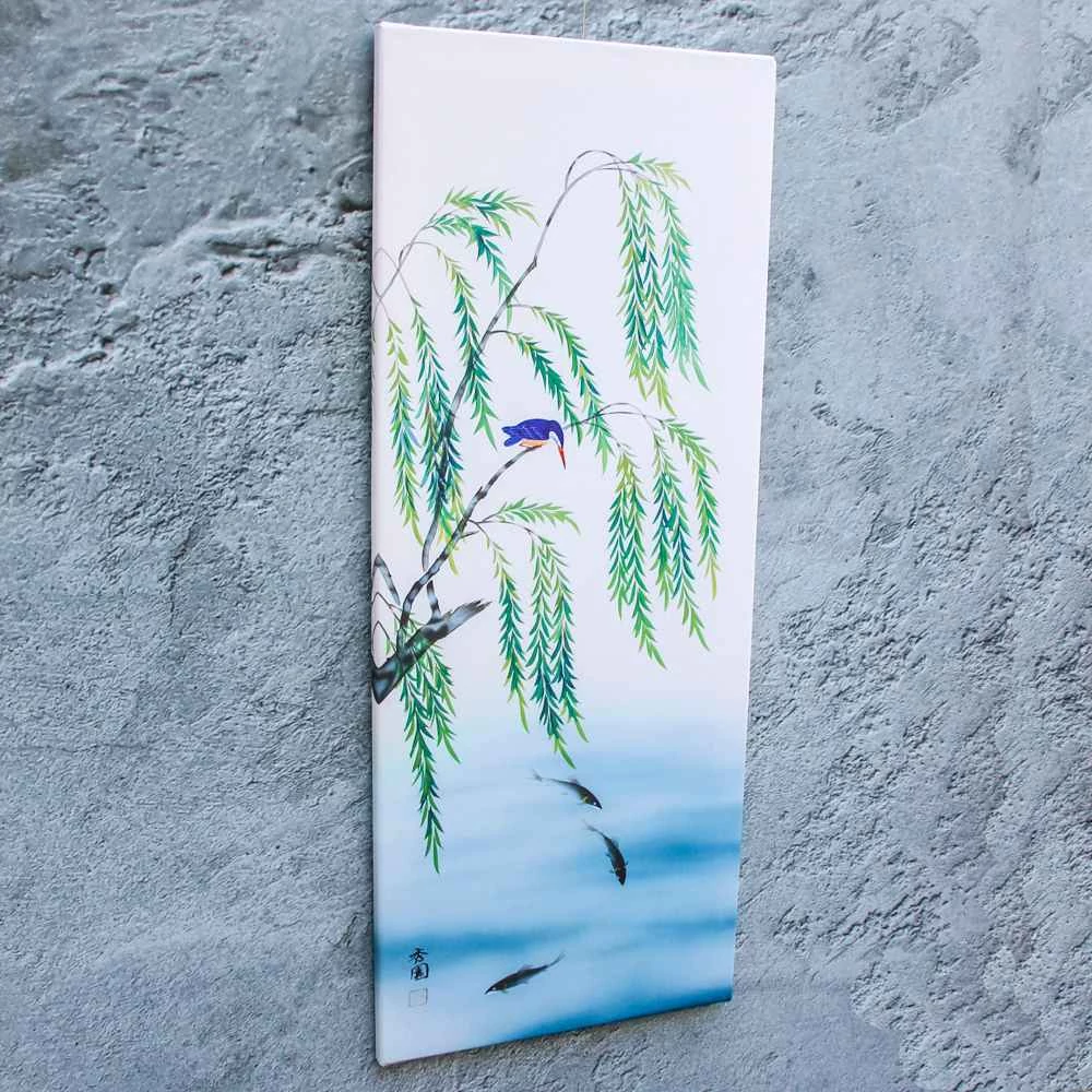 Kép 1/4 - Vadászó jégmadár, 40 cm x 100 cm-es fali kép