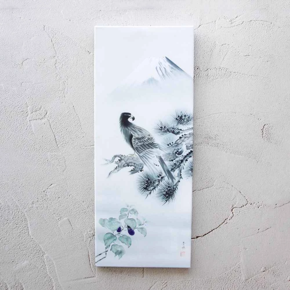 Sólyom és a Fudzsi, 40 cm x 100 cm-es fali kép