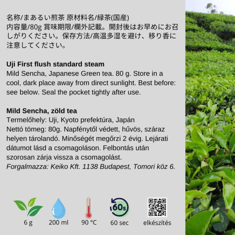Kép 2/4 - Mild Sencha, minőségi, japán szencsa tea, 80 g