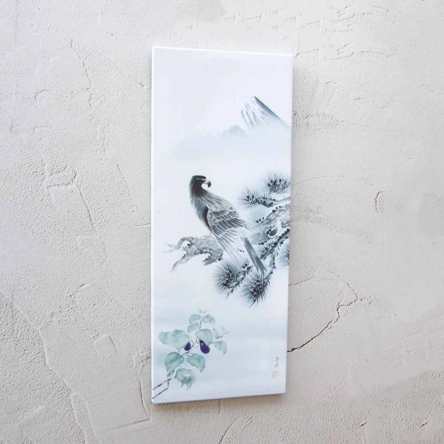 Sólyom és a Fudzsi, 40 cm x 100 cm-es fali kép